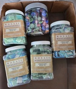 Mosaic Tiles and Gems