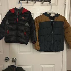 Boys Jackets Size 6-7, And 3