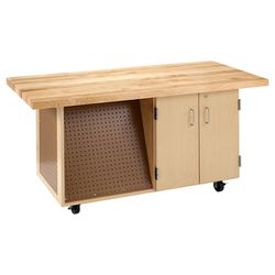 Maple top mobile workbench