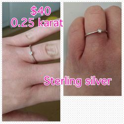 Diamond promise ring