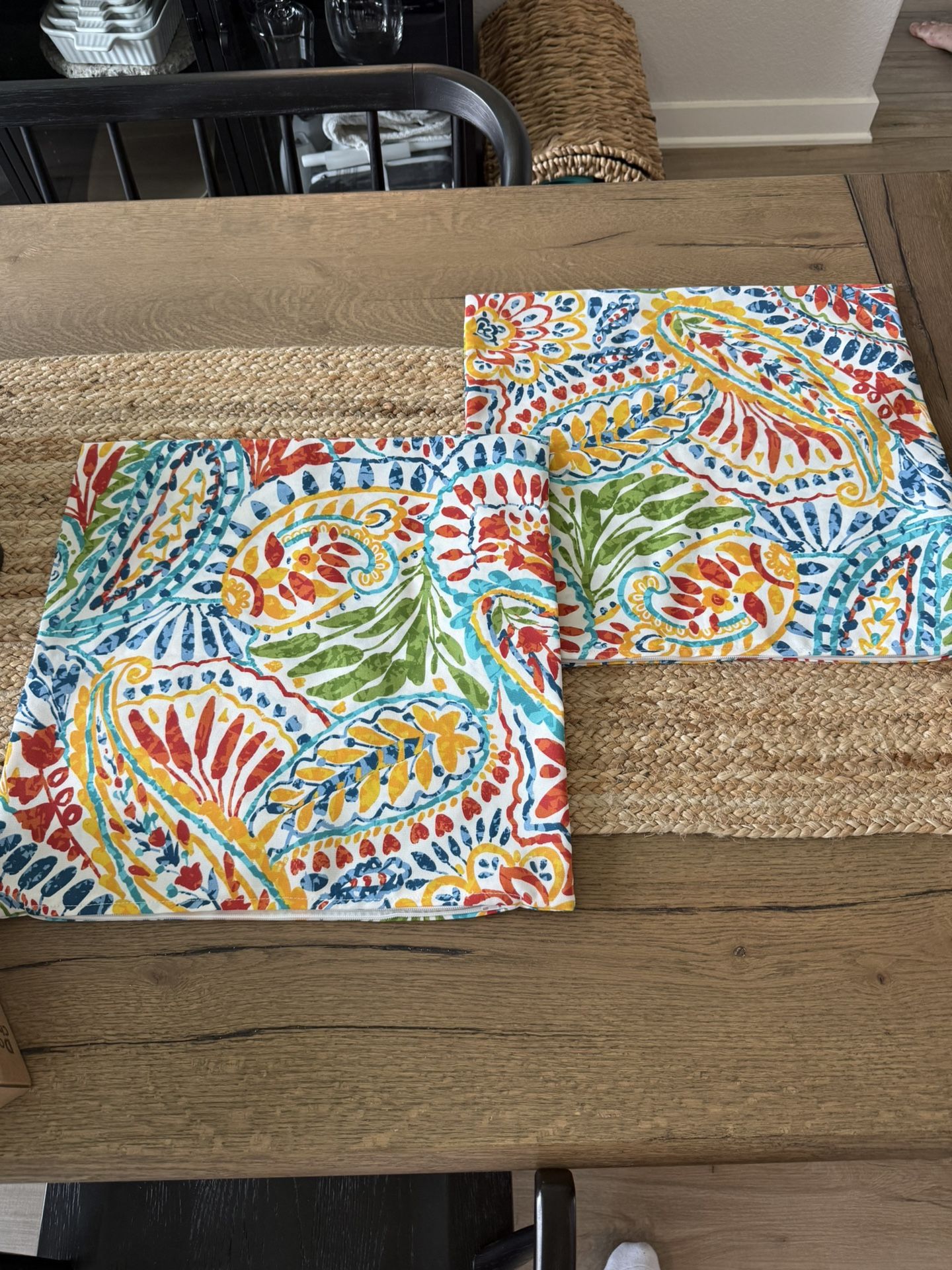 Outdoor Cushion Covers (Set of 2) 18x18