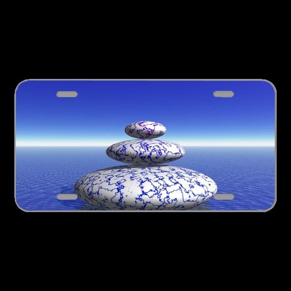License Plate Novelty Car Front Zen Peace Spirit Meditation Relax