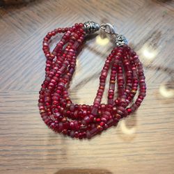 bracelet with red stone