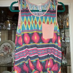 Lovely Melody Woman’s Aztec Tank Top - Size Small (S)