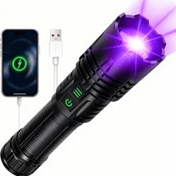 2-in-1 UV Flashlight 365nm & High Lumens LED