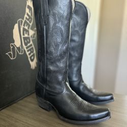 FreeBird Cowboy Boots Woodland Black