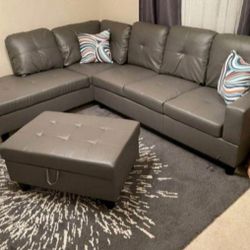 Sectional And Ottoman 