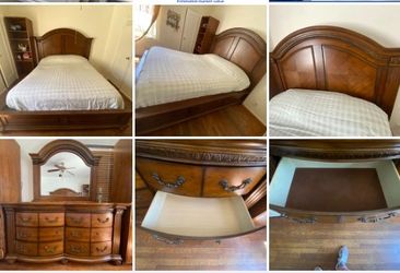 bed frame and dresser
