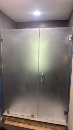 Puerta de cristal para baño