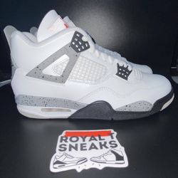 Jordan 4 White Cement 