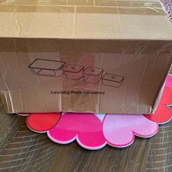 Laundry Pods Container , Set Of 4 !! Contenedodes Para  Organizar Tus Detergentes , Juego De 4 Piezas 