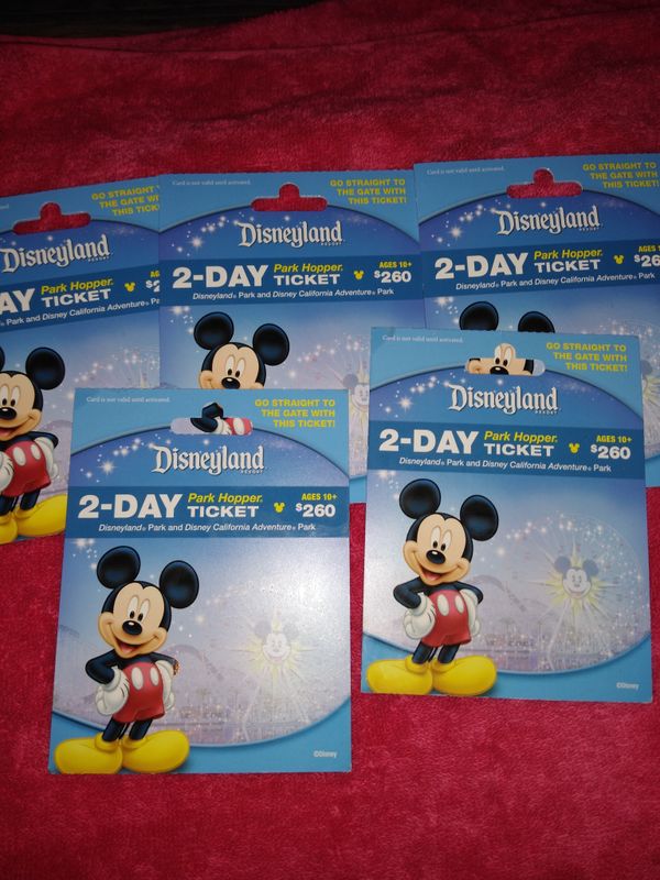 2-Day Disneyland 2day Park Hopper Pass for Sale in San Francisco, CA