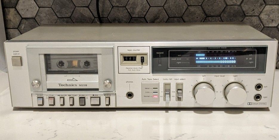 Vintage Technics Cassette Tape Deck Player