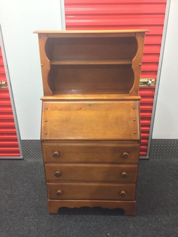 Wood Dresser With Desk And Hutch - Will Deliver