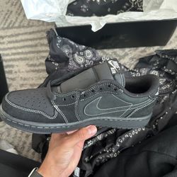 Travis Scott Air Jordan 1 Low Black Phantoms