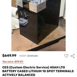 40ah Lithium Bank W/ Case  (TRADES/OBO)