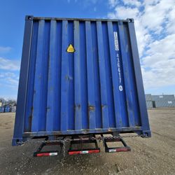Blue 40' Standard Container — Used, Weather-Tight, Delivery Available
