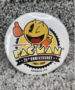 Pac Man 25th Anniversary XL T Shirt Rare 2005 Namco Video Game Promo Premium