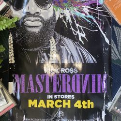 Rick ross ricky rozay poster used Poor condition