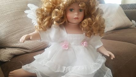 Porcelain angel doll collector's item antique