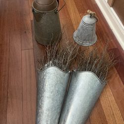 Galvanized Metal Decor Set 