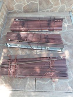 Wood Blind 24 W x 72 L inches & 23.5 W x 74 L inches