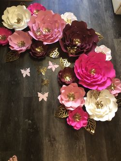 Flores de papel