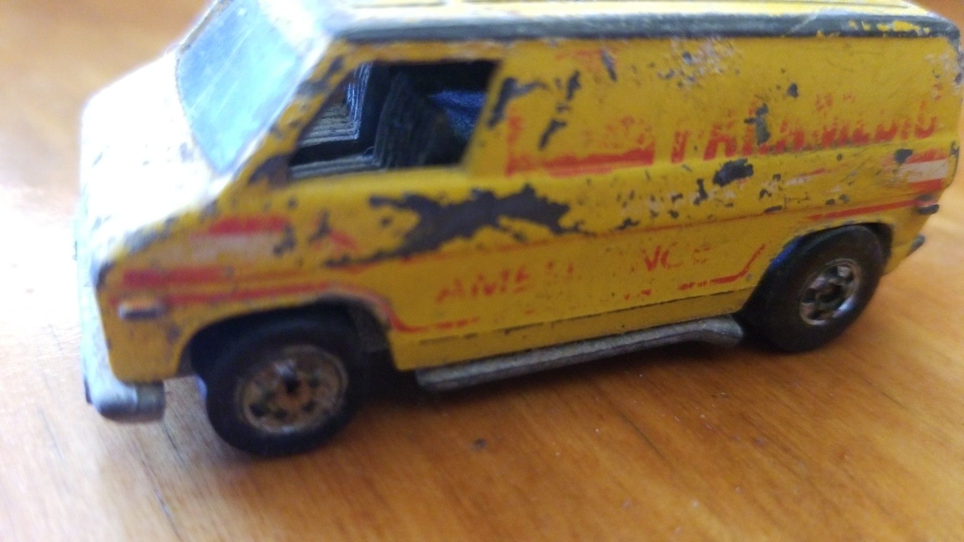 Vintage 1974 Hot Wheels Redline Yellow Paramedic Ambulance Van for