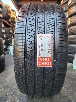 285/45/21 CONTINENTAL CROSS CONTACT (1 TIRE ONLY USED)