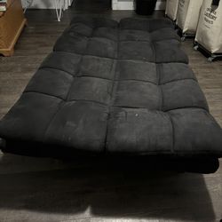 black adjustable couch