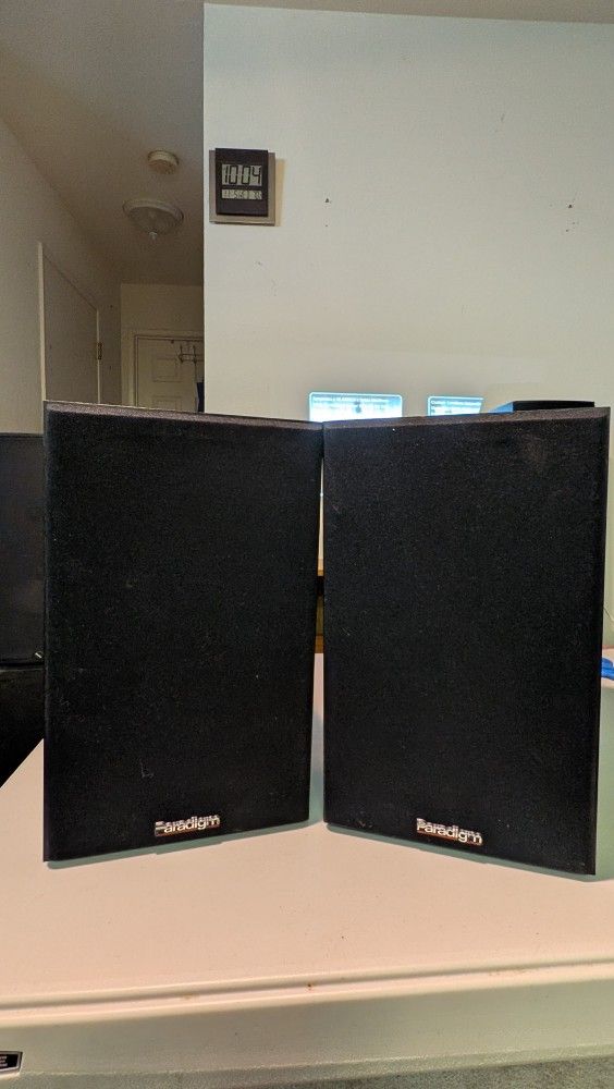 Paradigm Bookshelf Speakers – Warm Clean Sound | Moving Sale | Bundle Deals Available