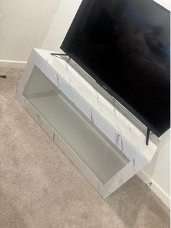 Faux Marble Tv Stand