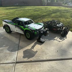 Losi Super Baja Rey 1.0 With Parts Car