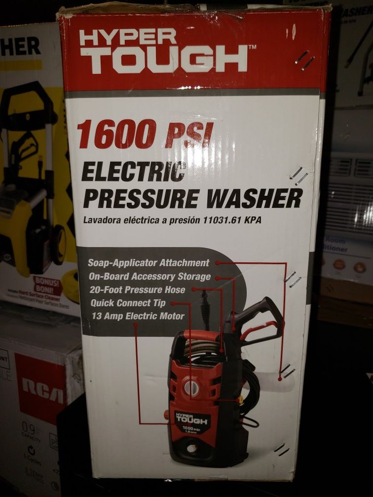 NEW! HYPER TOUGH 1600 PSI Electric Pressure Washer for Sale in Columbia