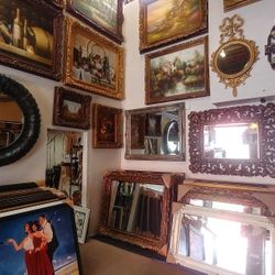 Antique frames, barroque frame.