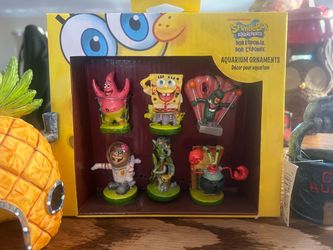 SpongeBob aquarium figures