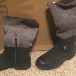 New Ugg black/charcoal boots- size 8.5