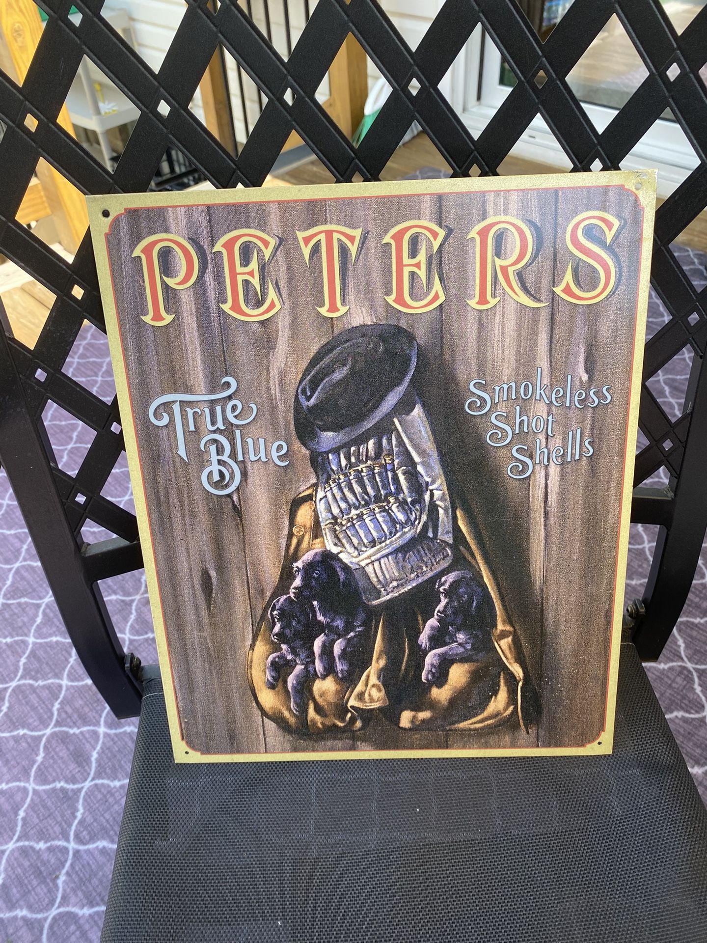 Peter’s True Blue Tin Sign!