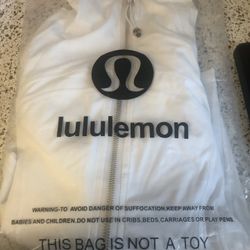 Lululemon Define Cropped White Jacket