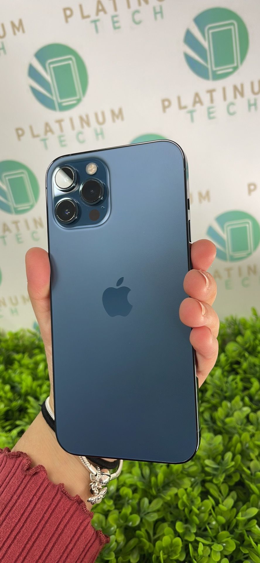 3323-iPhone 12pro Max Unlocked 128gb Blue BH85%🤩😎🇲🇽🇺🇸(wireless Headphones For Free And Case)