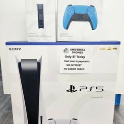 SONY PLAYSTATION PS5 DISC VERSION NEW IN BOX $1 DOWN TODAY REST IN PAYMENTS.NO CREDIT CHECK 