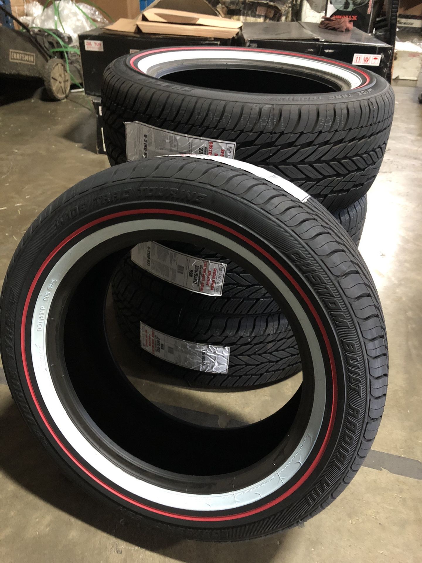 235/55R17 VOGUE TIRES *Red stripe*