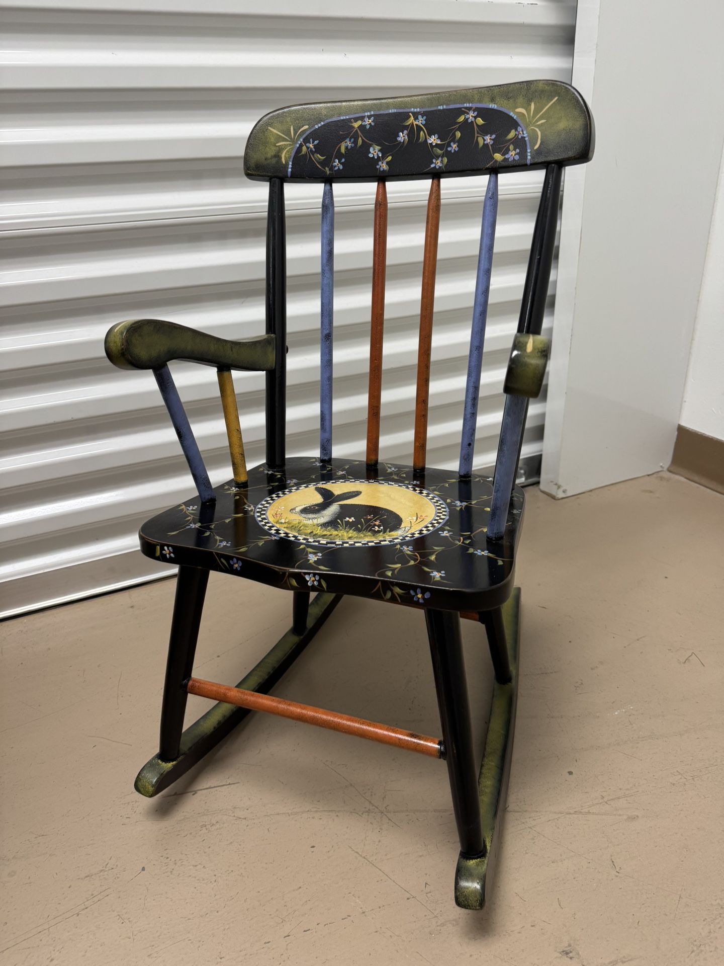 Children’s Hand-painted Rocking Chair
