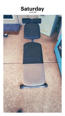 Abdominal bench with new pads