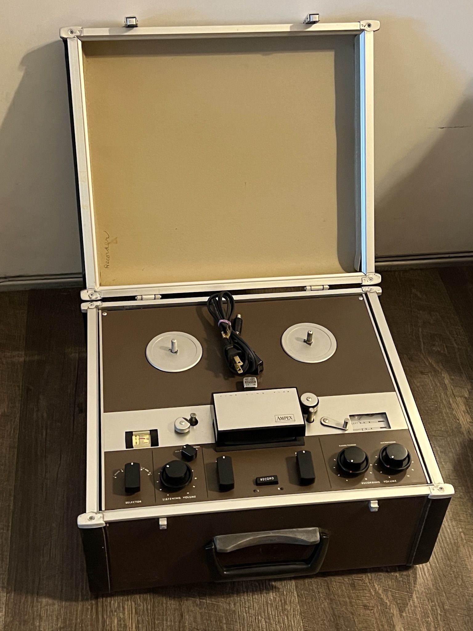 Vintage Ampex F4460 Reel To Reel Recorder Tested Works