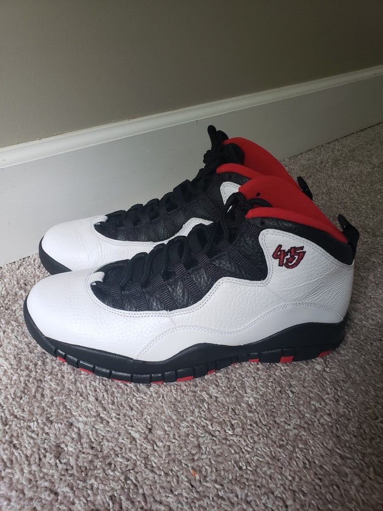 Air Jordan Retro 10 White/black-true Red
