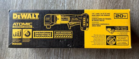 DEWALT ATOMIC 20V MAX Cordless Right Angle Die Grinder (Tool Only