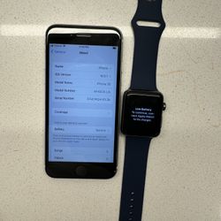 Two iPhones 8 And Two iPhones Se And Apple Watches 