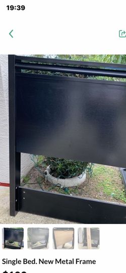 New Single bed . New Metal Frame 