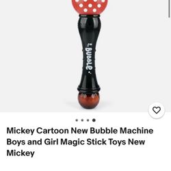 Mickey Cartoon New Bubble Machine Boys and Girl Magic Stick Toys New Mickey